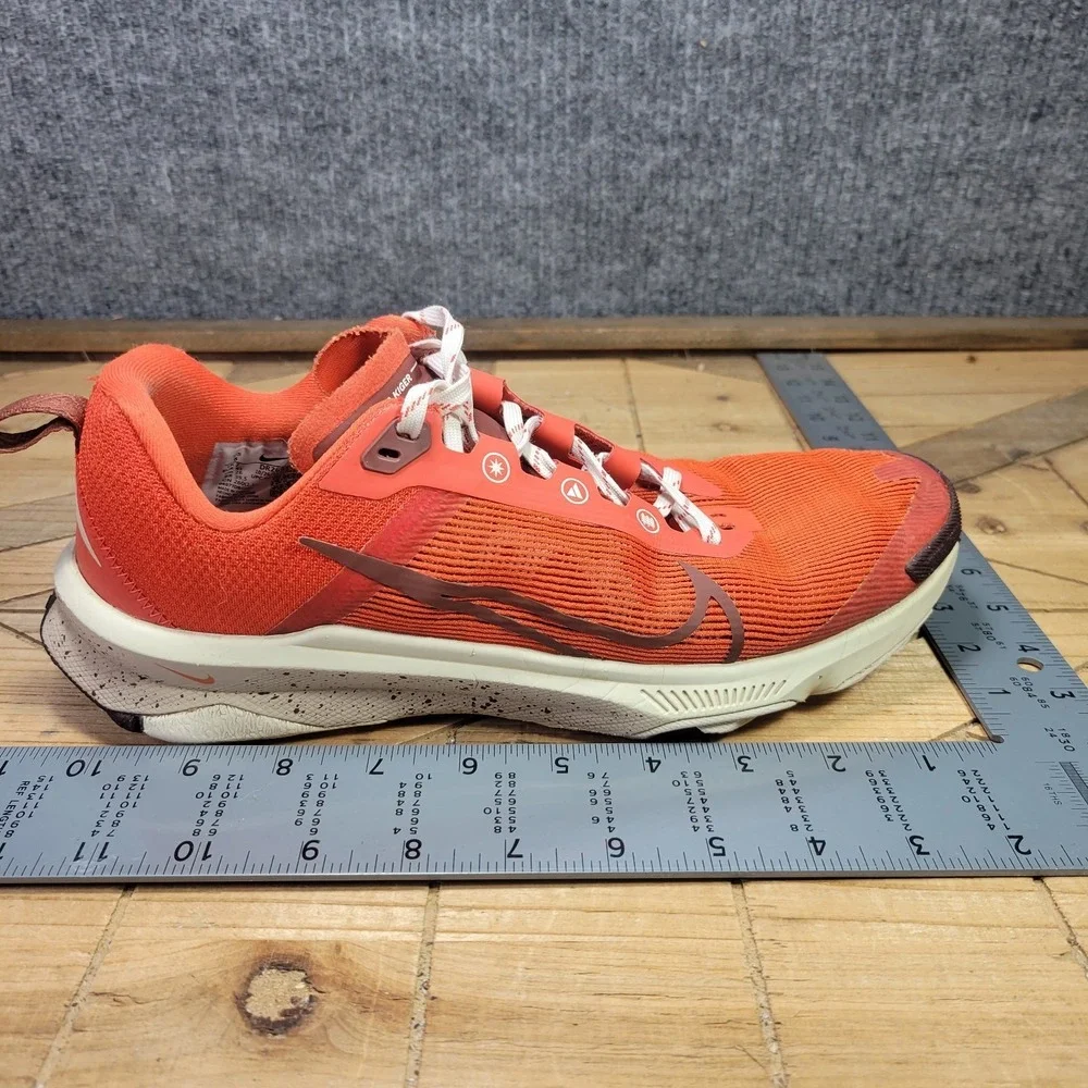 Nike Terra Kiger 9 Shoes Mens Sz 8 Orange Trail Running React Grip DR2693-600